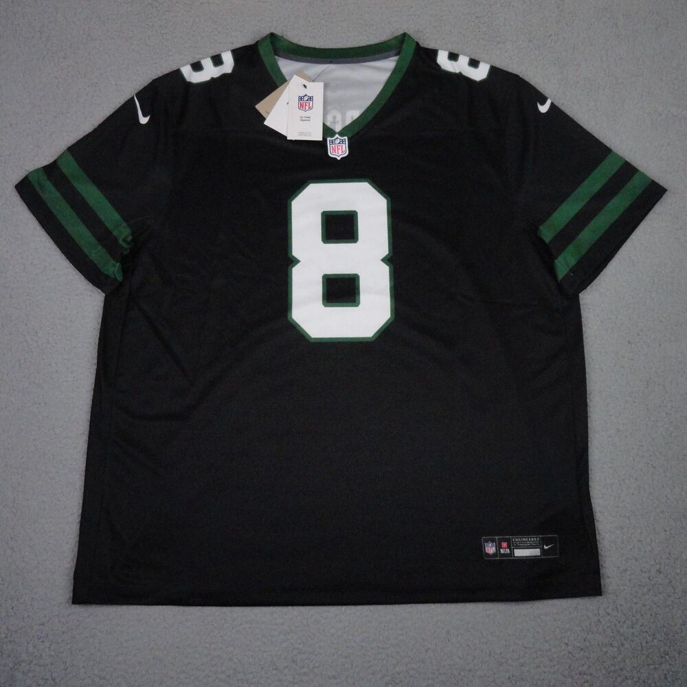 New York Jets Jersey Mens XXXL Black Nike Aaron Rodgers #8 Alternate Legend NWT